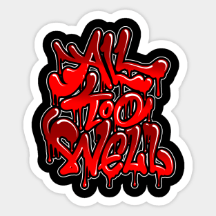 All Too Well Sticker